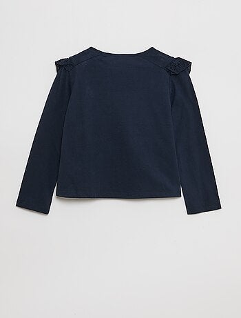 Blouse met borststuk met Engels borduurwerk - So Easy