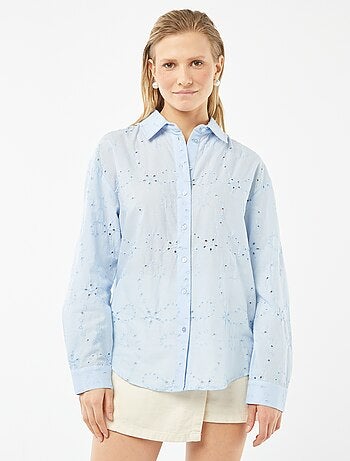 Blouse met Engels borduurwerk