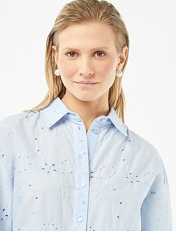 Blouse met Engels borduurwerk