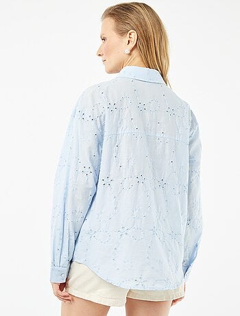 Blouse met Engels borduurwerk