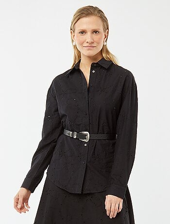 Blouse met Engels borduurwerk