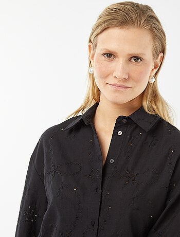 Blouse met Engels borduurwerk