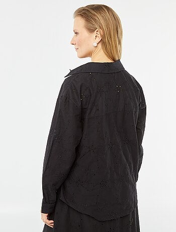 Blouse met Engels borduurwerk
