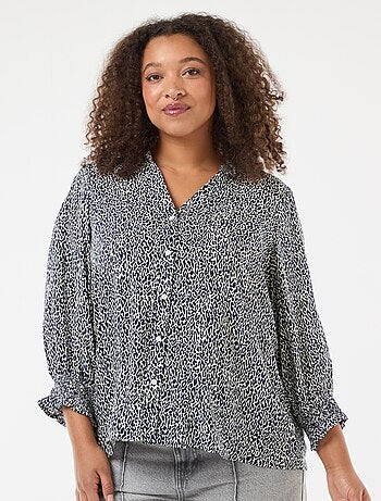 Blouse met luipaardprint 'Only Carmakoma'