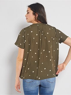 Blouse met maokraag - Kiabi