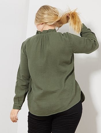 Blouse met ruches - Kiabi