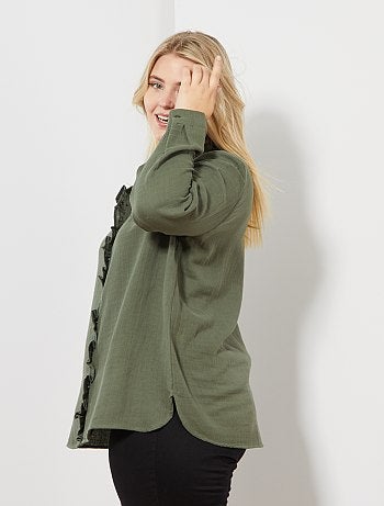 Blouse met ruches - Kiabi