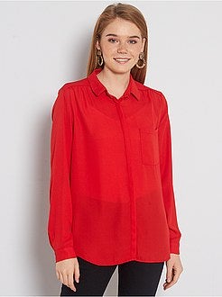 Blouse van crêpevoile - Kiabi