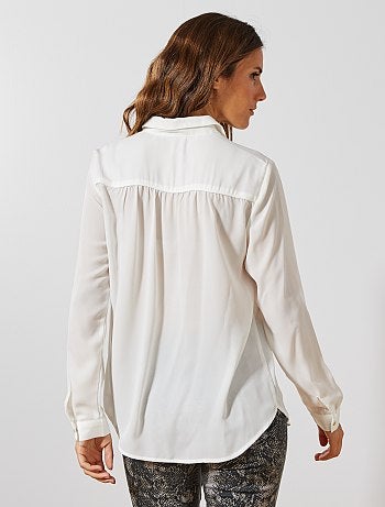 Blouse van crêpevoile - Kiabi
