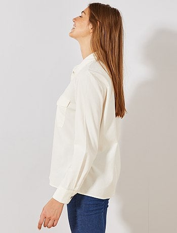 Blouse van ribfluweel - Kiabi