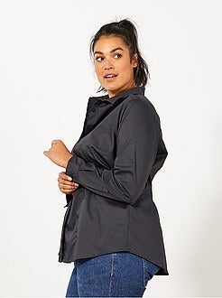 Blouse van stretch katoen - Kiabi