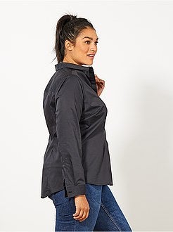 Blouse van stretch katoen - Kiabi