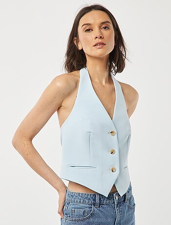 Bodywarmer met open achterkant