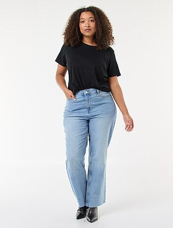 Bootcut-jeans met raw-cut afwerking