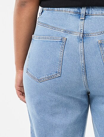 Bootcut-jeans met raw-cut afwerking