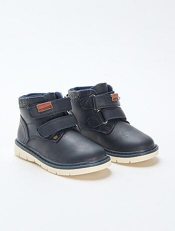 Boots met klittenband en warme voering