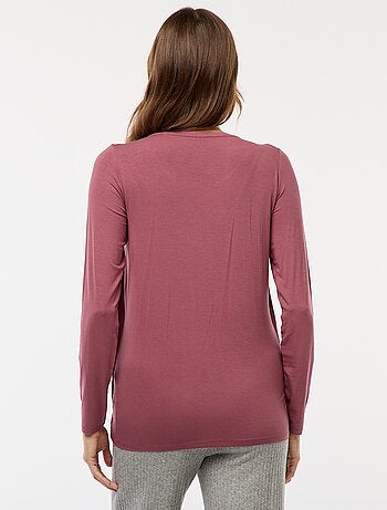 Borstvoedings-T-shirt met gemêleerd effect