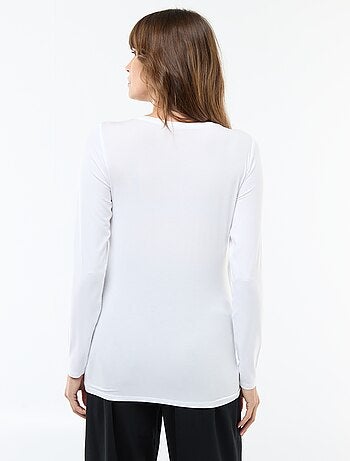 Borstvoedings-T-shirt met gemêleerd effect