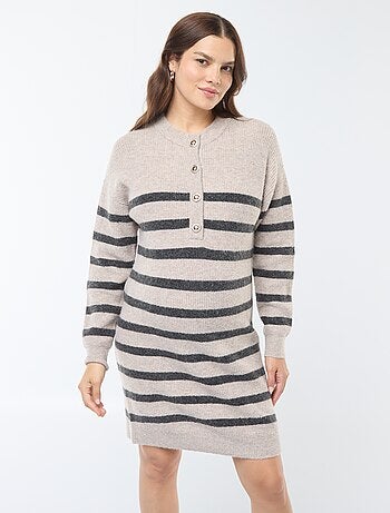 Borstvoedingstrui-jurk met knoopsluiting