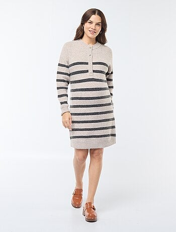 Borstvoedingstrui-jurk met knoopsluiting