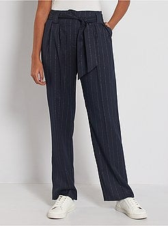 Brede broek met strepen - Kiabi