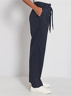 Brede broek met strepen - Kiabi
