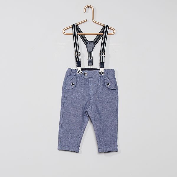 Broek met bretels 'Ecodesign' Jongens babykleding - - Kiabi 15,00€