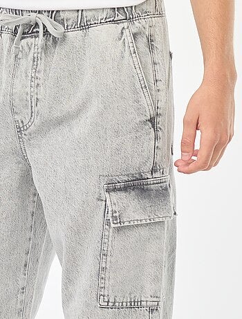 Broek met elastische tailleband en veel zakken