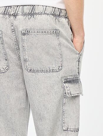 Broek met elastische tailleband en veel zakken