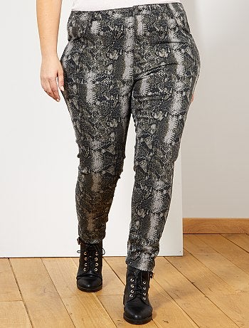 Dames Size+ - Broek met pythonprint - Kiabi
