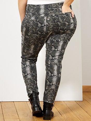 Dames Size+ - Broek met pythonprint - Kiabi
