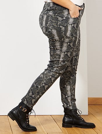 Dames Size+ - Broek met pythonprint - Kiabi