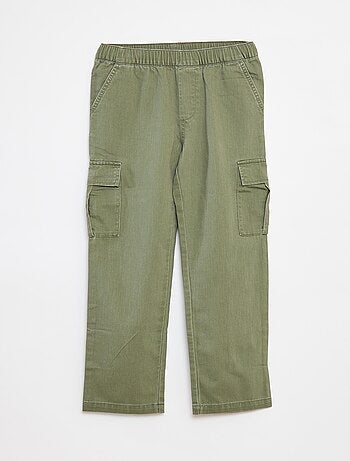 Broek met zakken en verstelbare taille