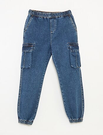 Broek met zakken van stretchdenim - Comfortabel model