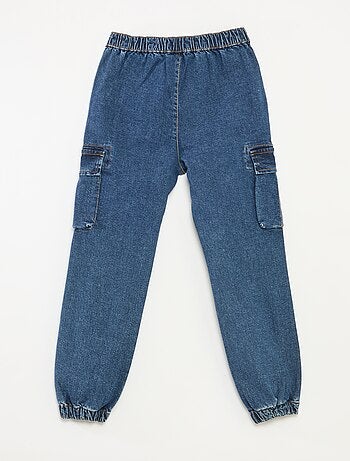 Broek met zakken van stretchdenim - Comfortabel model