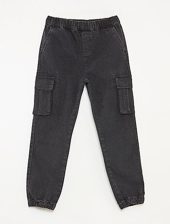 Broek met zakken van stretchdenim - Comfortabel model