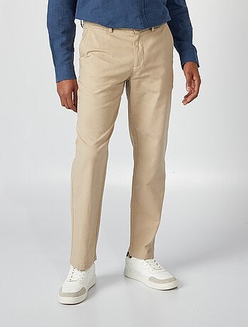 Chino van linnenmix