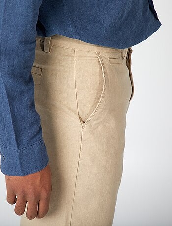 Chino van linnenmix