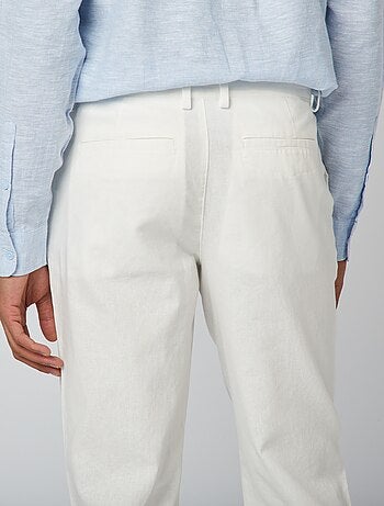 Chino van linnenmix