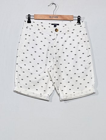 Bermuda, capribroek | heren wit | Kiabi