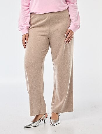 Comfortabele broek van ribstof