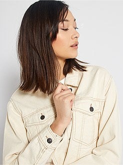 Cropped jeansjasje - Kiabi