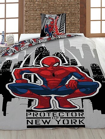 Dekbedset met print - dekbedovertrek + 2 kussenslopen - Voor 2-persoonsbed