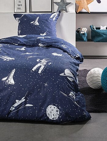 Dekbedset met rakettenprint - Voor 1-persoonsbed