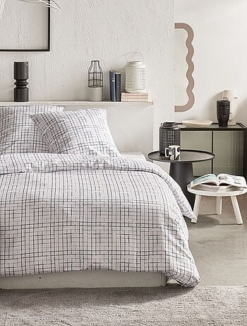 Dekbedset met ruitjes - Voor 2-persoonsbed