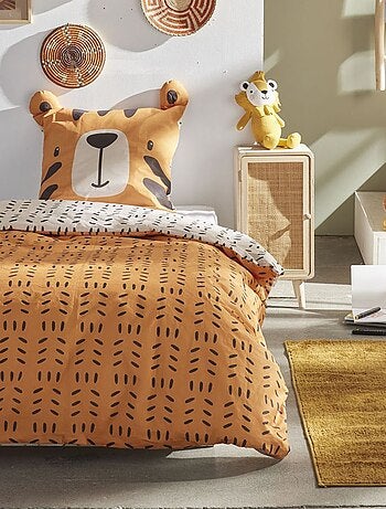 Dekbedset met tijgerprint - Voor 1-persoonsbed
