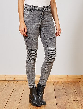 Denim bikerbroek - Kiabi