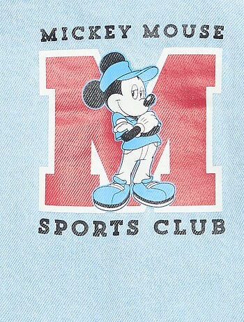 Denim jas met 'Disney' print