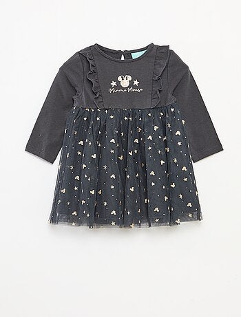 Disney-kerstjurk met fluweelachtige Minnie-print