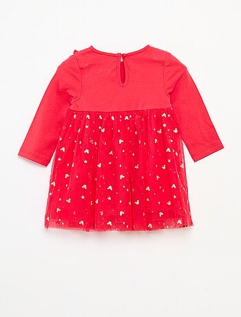 Disney-kerstjurk met fluweelachtige Minnie-print